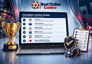 Best Casino Canada ranking compares six legal choices by licensing, payouts, bonuses and usability.
